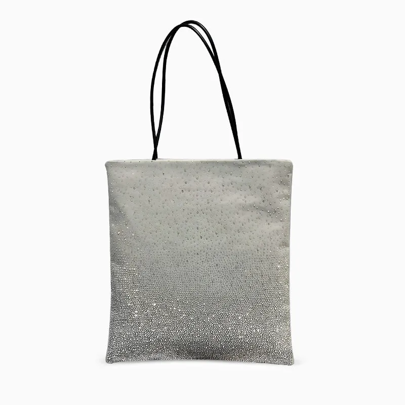 Gradient Rhinestones Tote Bag by Karen