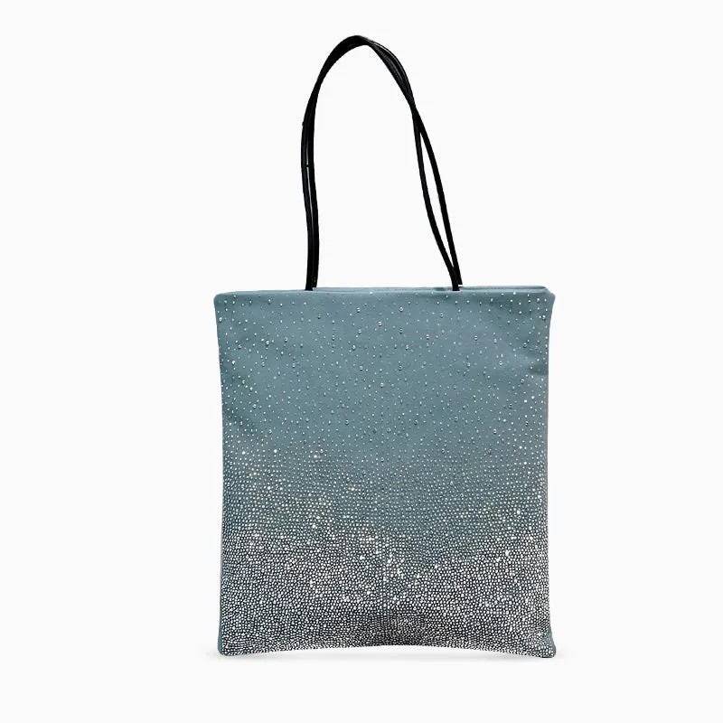 Gradient Rhinestones Tote Bag by Karen