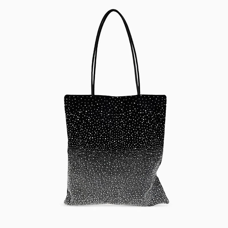Gradient Rhinestones Tote Bag by Karen