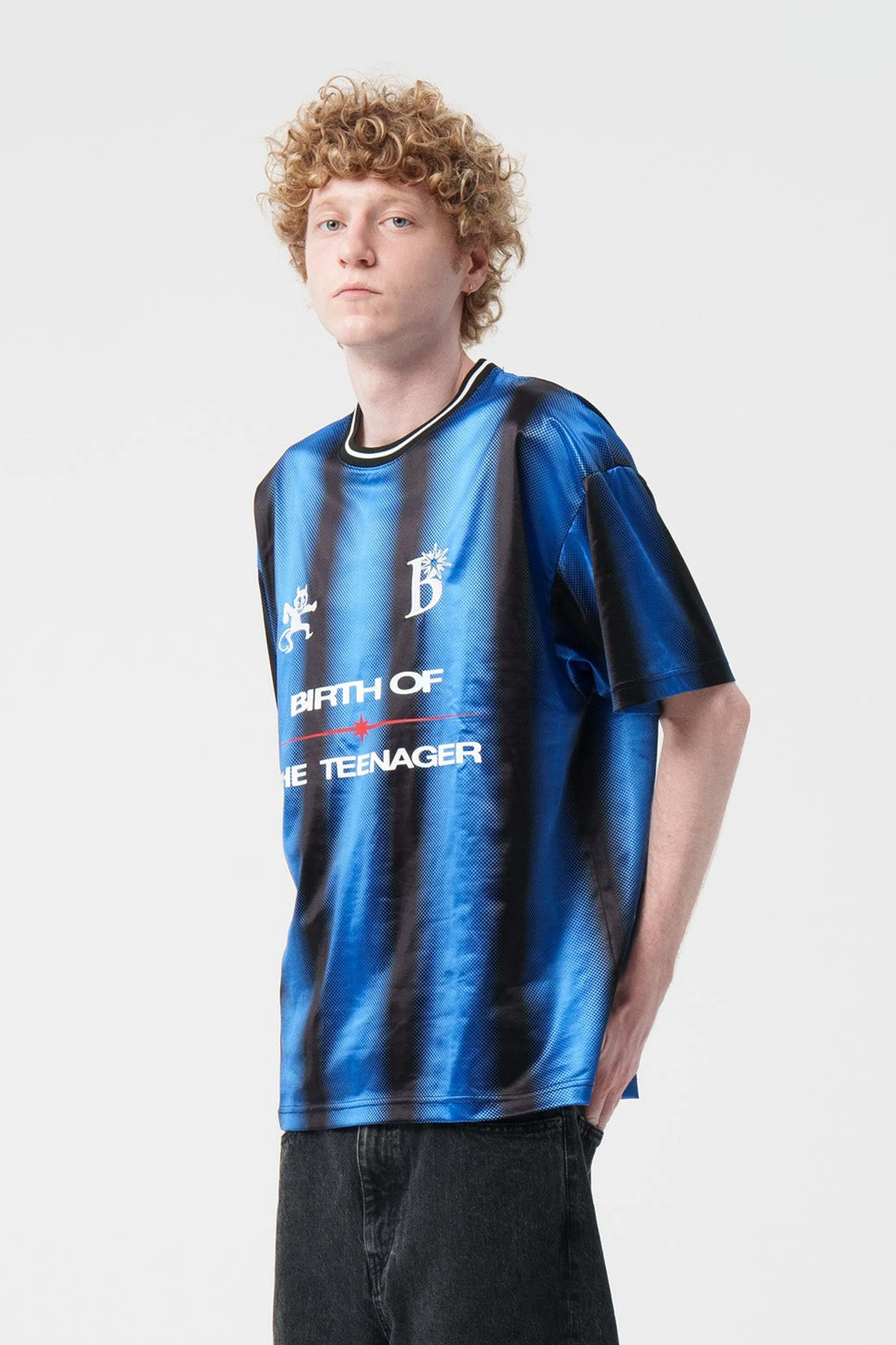 Gradient Soccer Shirt Black