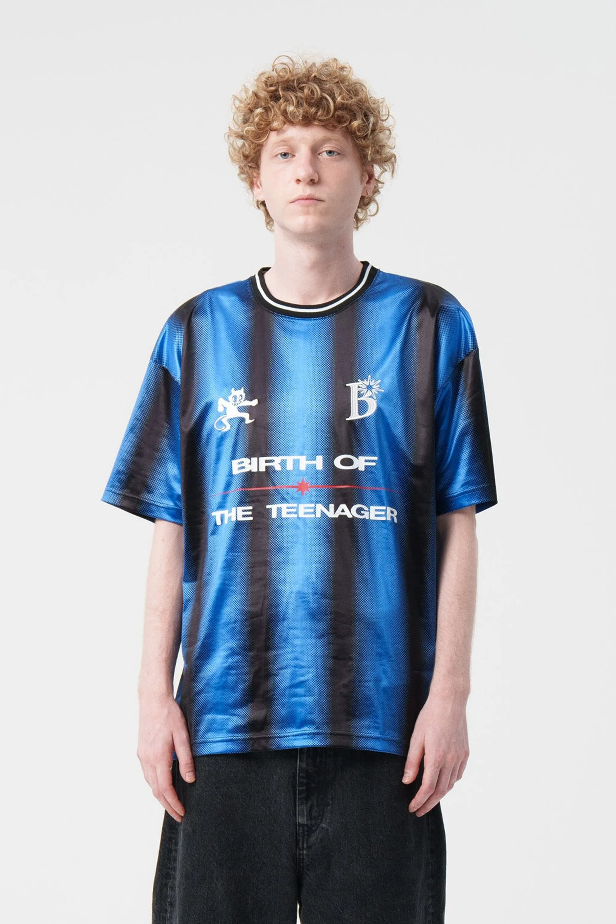 Gradient Soccer Shirt Black