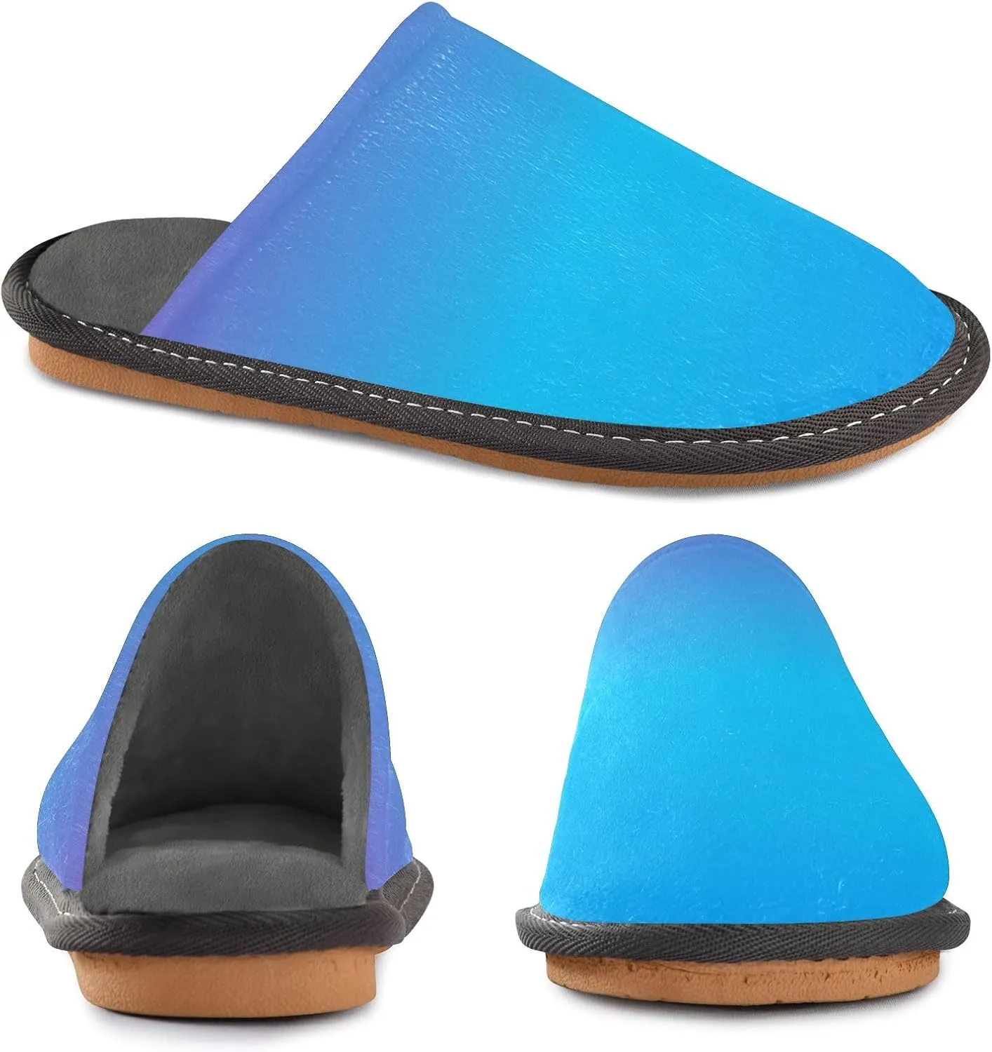 Gradient Travel Slippers Womens Houseshoes Womens Winter Slippers Home Slippers for Men