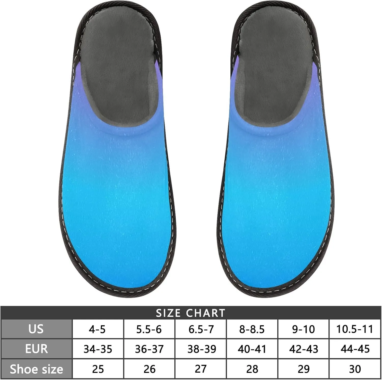 Gradient Travel Slippers Womens Houseshoes Womens Winter Slippers Home Slippers for Men