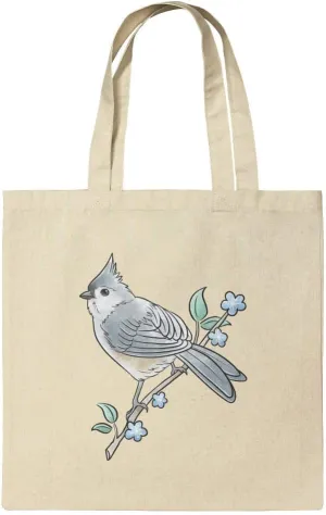 GRAPHICS & MORE Tufted Titmouse Watercolor Northeastern Bird Grocery Travel Reusable Tote Bag