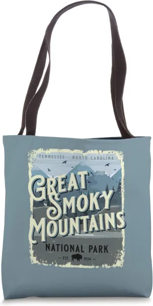 Great Smoky Mountains National Park Vintage Travel Souvenir Tote Bag