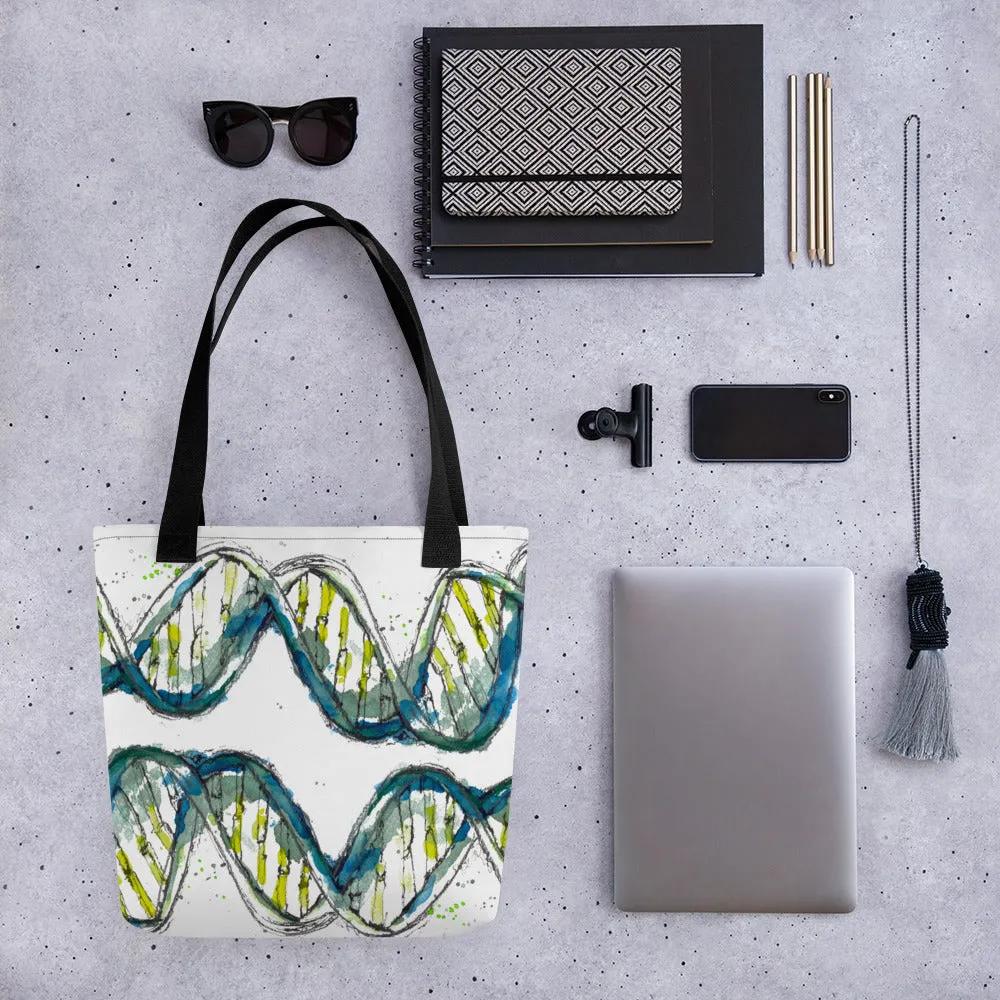 Green DNA Tote Bag