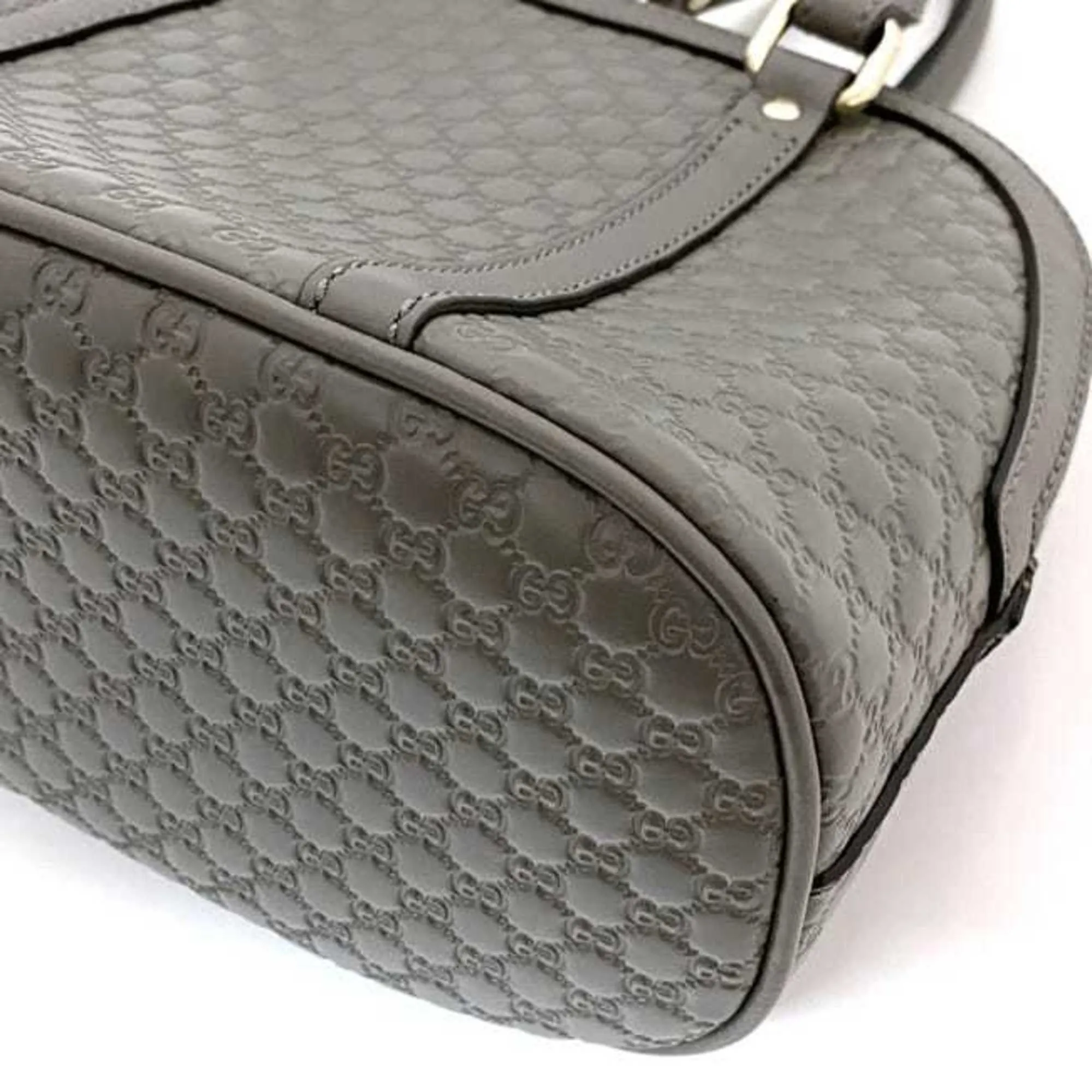 Gucci 2way bag f-21470 gray microsima 449654 handbag shoulder leather GUCCI GG smoky color ladies compact