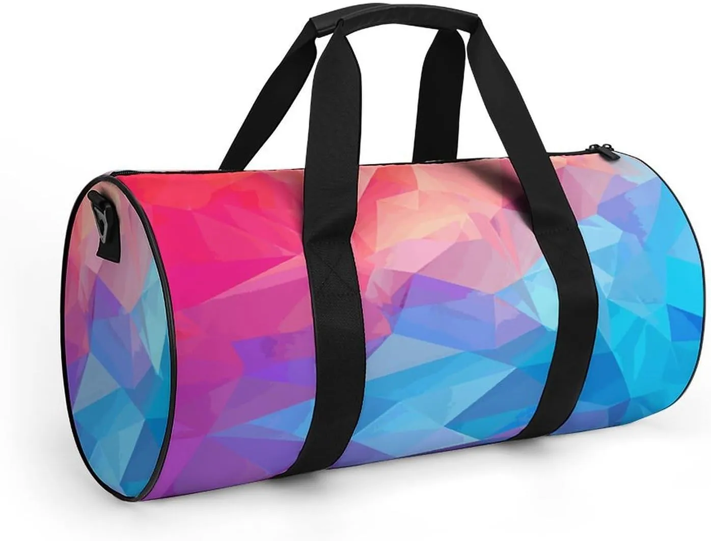 Gym Bag for Men Women Gradient Square Duffel Bag Overnight Bag with Compartment Gym Sackpac