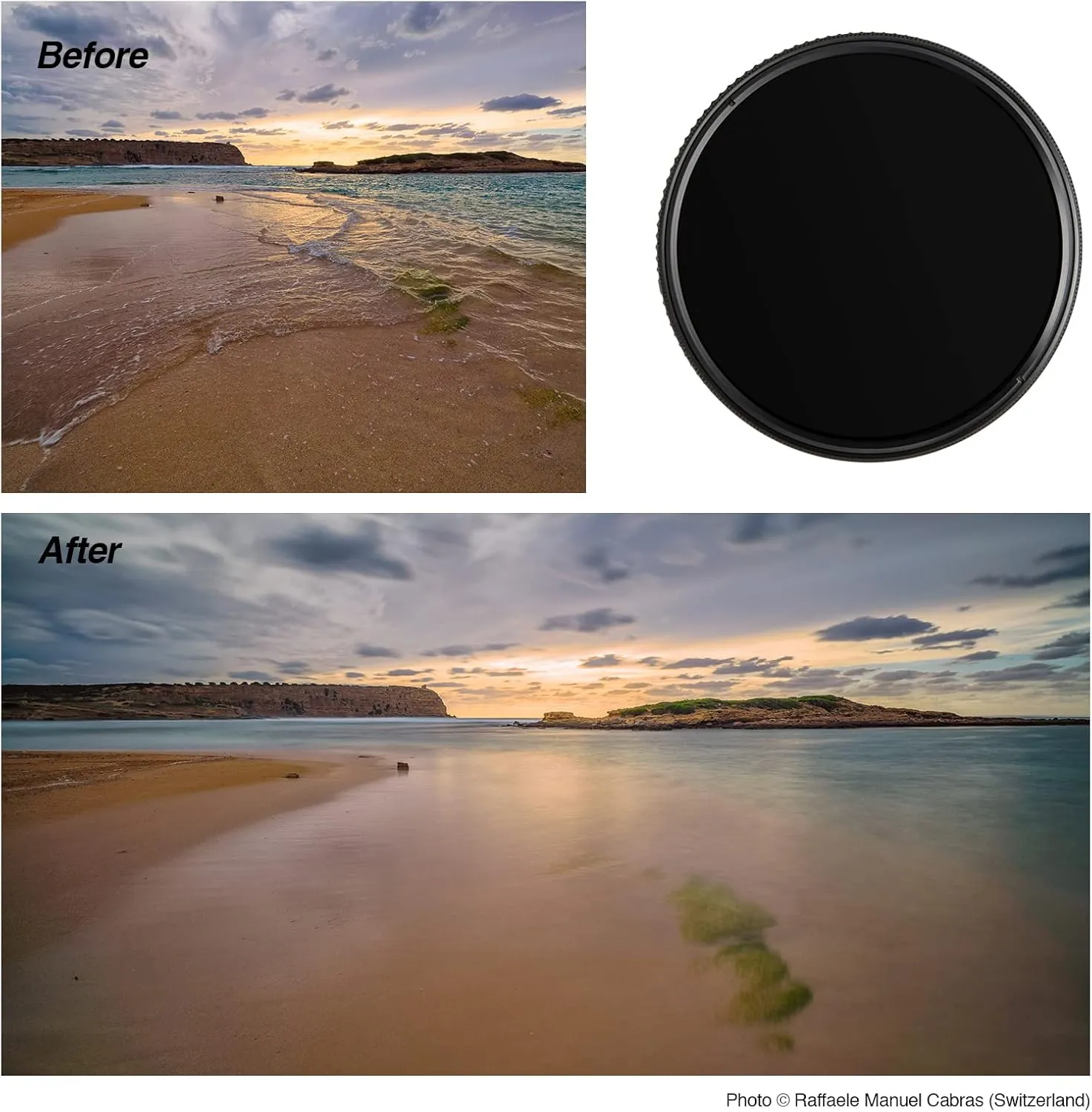 Haida Adjustable Filter for Camera Multi-Coating Variable ND Waterproof Scratch Resistant Filter Pro II Nano Coating Optical Glass Neutral Density SLR Photographic Filter (49mm)