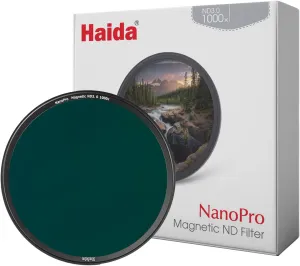 Haida Magnetic Multi-Coating Nano Coating Optical Glass Neutral Density Filter NanoPro Waterproof Scratch Resistant ND3.0 (1000x) Filter with Adapter Ring (77MM)