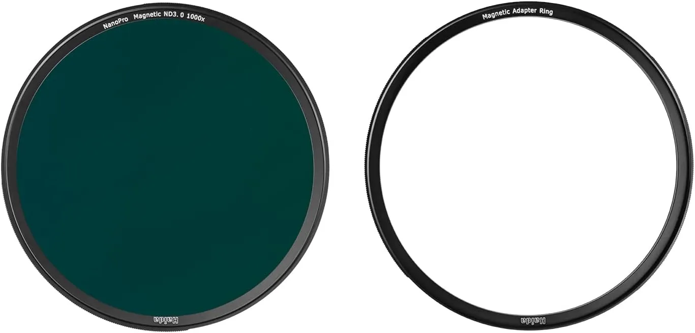 Haida Magnetic Multi-Coating Nano Coating Optical Glass Neutral Density Filter NanoPro Waterproof Scratch Resistant ND3.0 (1000x) Filter with Adapter Ring (77MM)