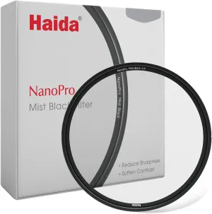 Haida NanoPro Multi-Coating Cinematic Effect Filter Mist Black 1/4 Soft Focus Optical Glass Filter Character Shooting Effect Filter 82mm