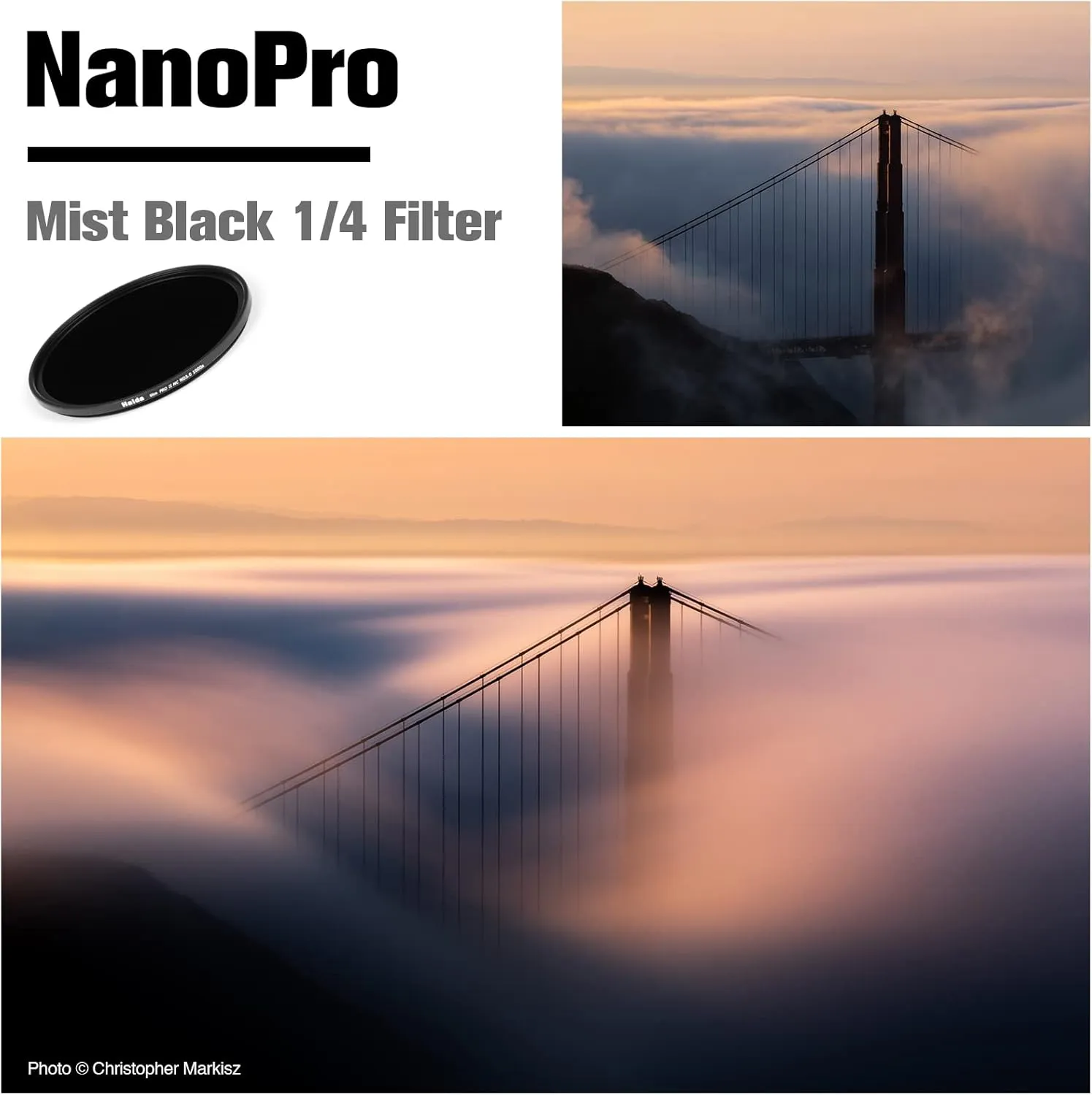 Haida ND3.0 (1000x) Filter for Camera 10-Stop Slim Pro II Optical Glass Multi-Coated Waterproof Scratch Resistant Neutral Density SLR Photographic Filter (67mm)