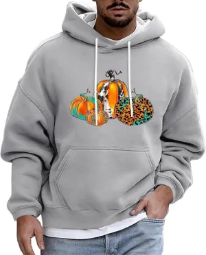 Halloween Hoodie Men Hoodie Printed Pocket Hoodie Mens Costume Hoodie Men'S Novelty Hoodies Horror Hoodies For Men'S