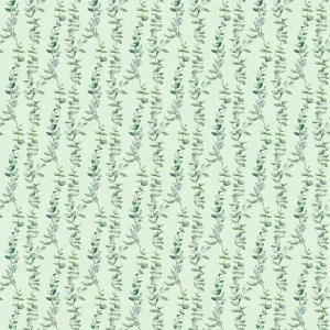 Hand-painted Watercolor Vine #1 Fabric