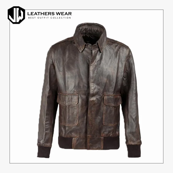 Handmade Aviator RAF Flight Bomber Jacket