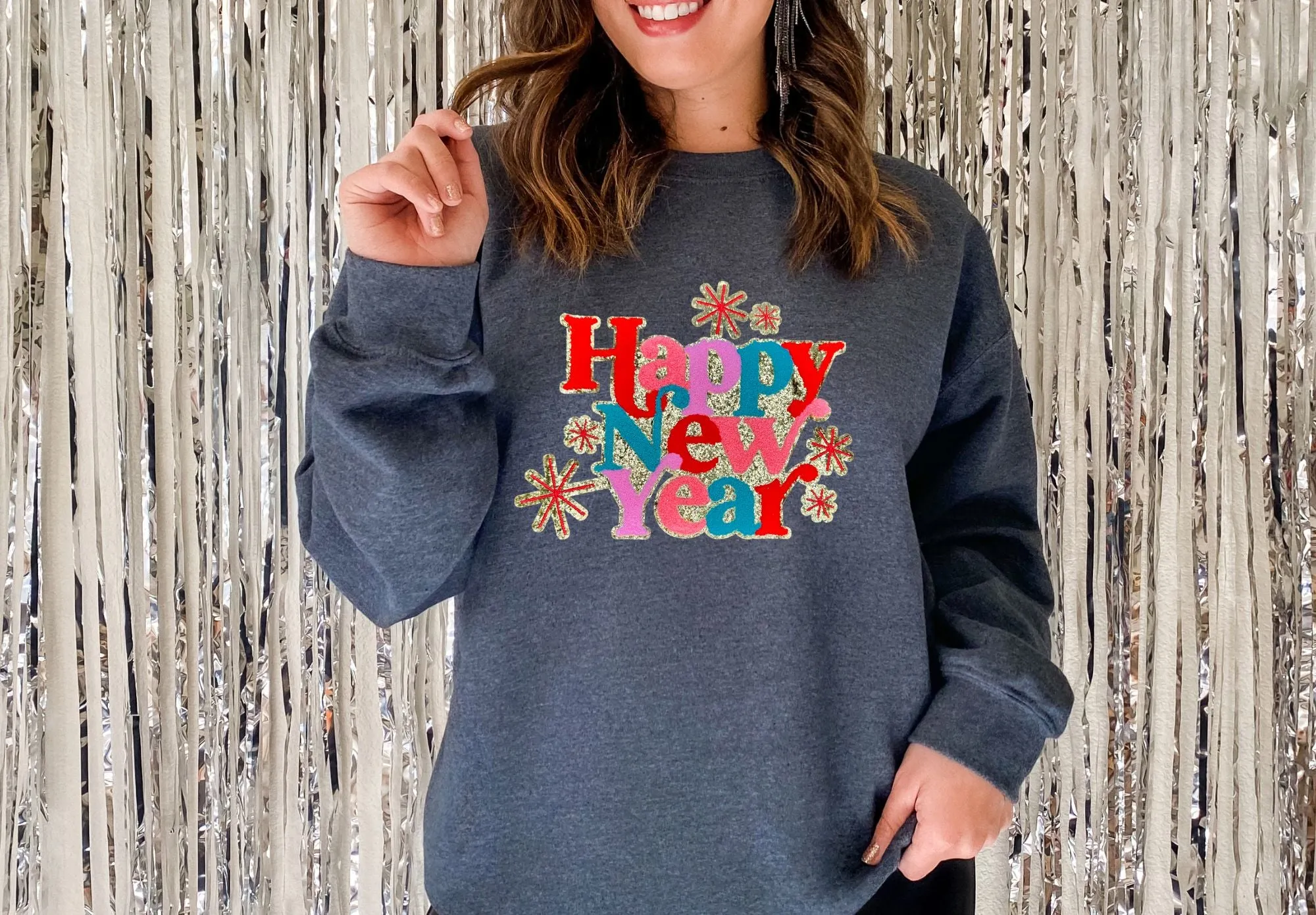 Happy New Year Chenille Patch