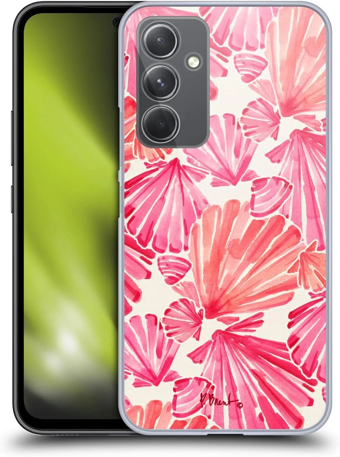 Head Case Designs Officially Licensed Paul Brent Scallop Coastal Hard Back Case Compatible with Samsung Galaxy A54 5G