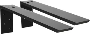 Heavy Duty Countertop Support Bracket 2 Pack - Hidden Shelf Bracket 16" x 6" x 2 1/2" Forward L Bracket Metal Corbels for Quartz/Granite/Wood/Concrete/Laminate