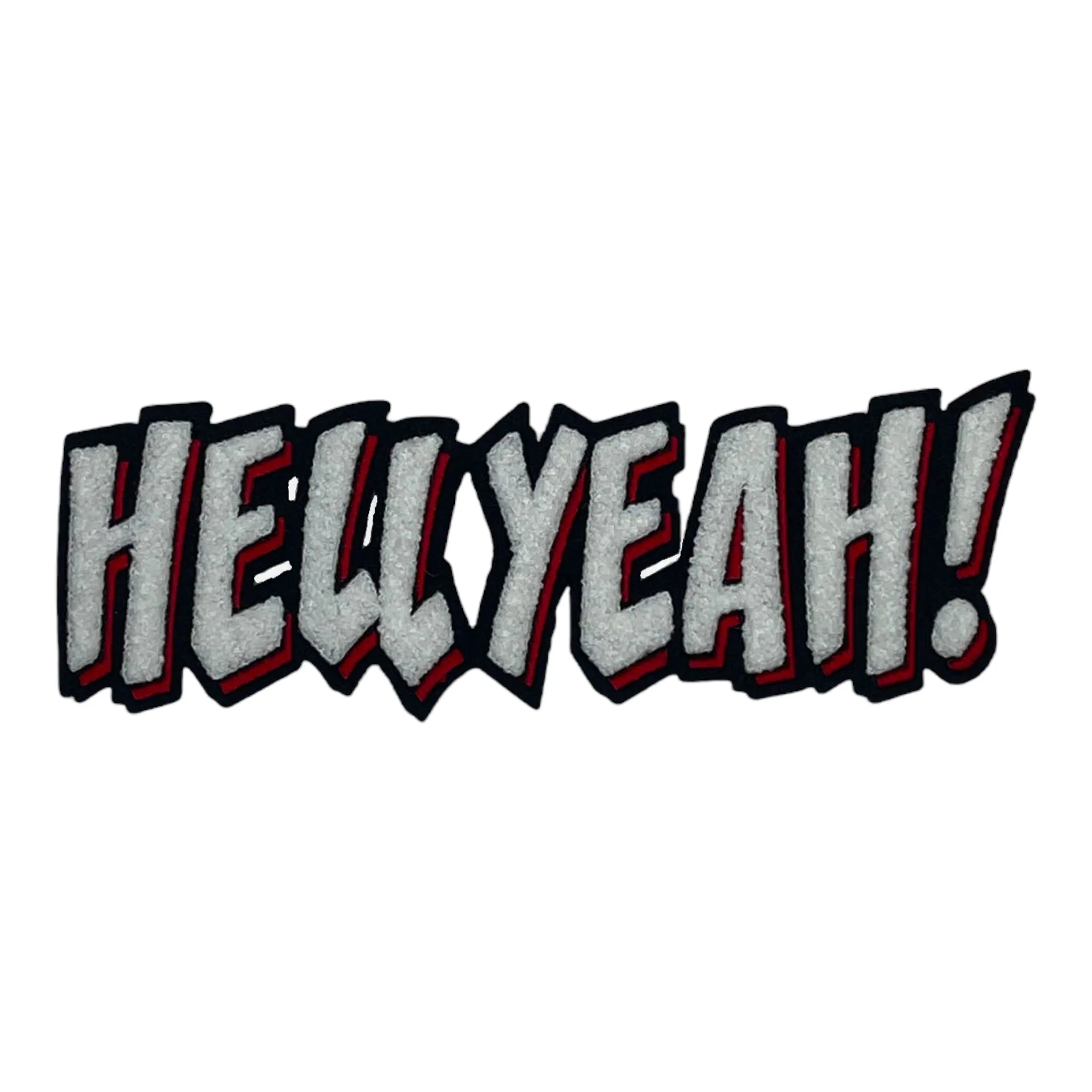 Hell Yeah Chenille Patch 10 Inch Premium Quality Decor