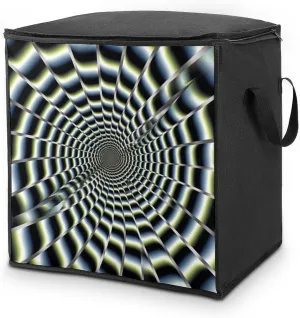 Home Spiral Optical Illusion Gif Printed Quilt Storage Bag Is Suitable for Storing Large/medium Double Beds, Blankets, Pillows, Blankets, And Bedding