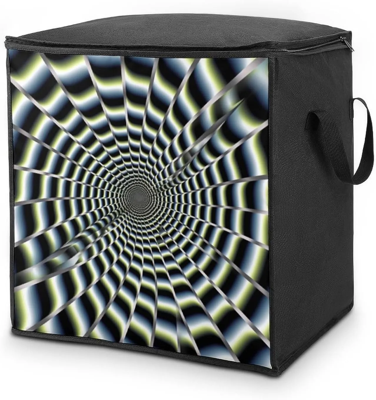 Home Spiral Optical Illusion Gif Printed Quilt Storage Bag Is Suitable for Storing Large/medium Double Beds, Blankets, Pillows, Blankets, And Bedding