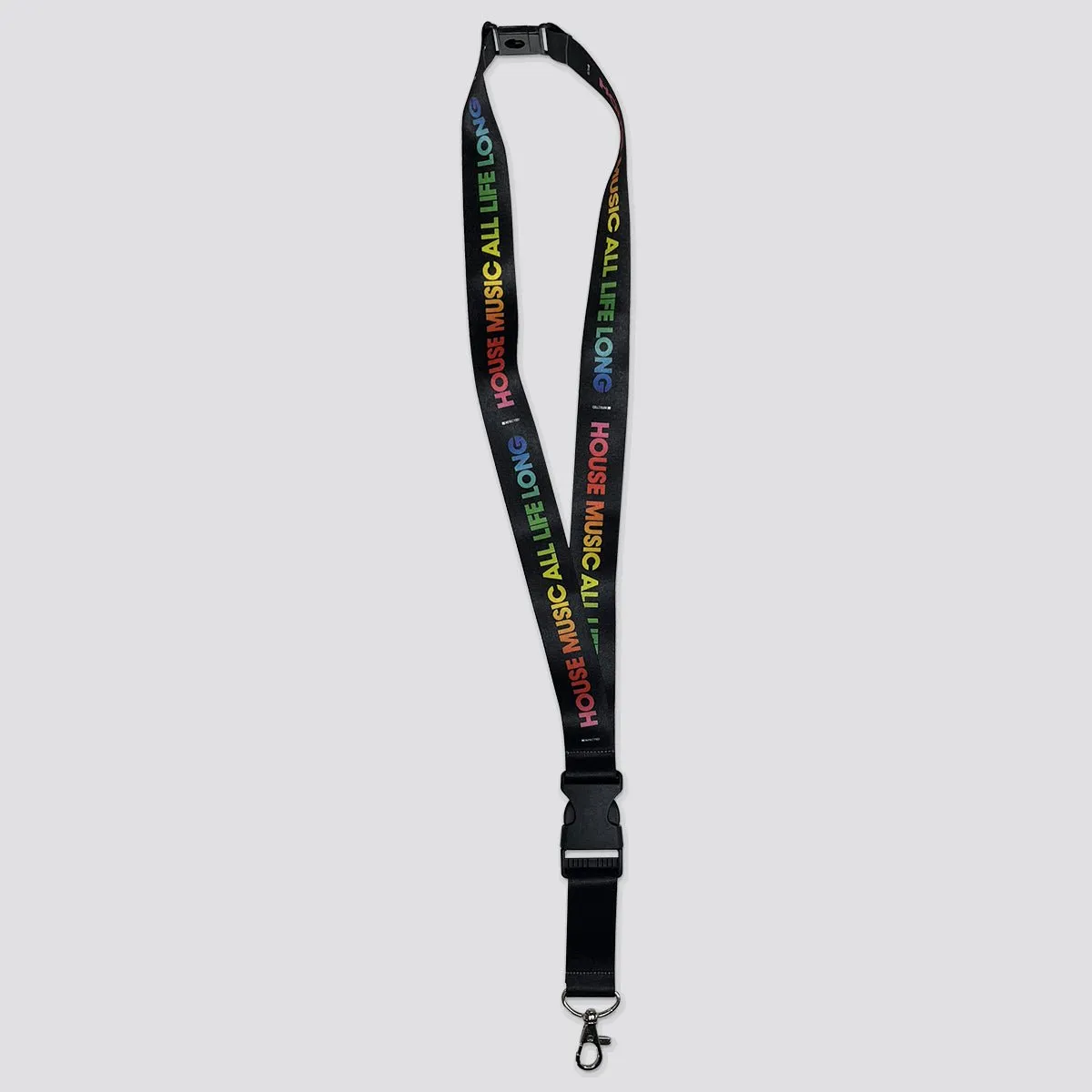 House Music All Life Long Rainbow Lanyard
