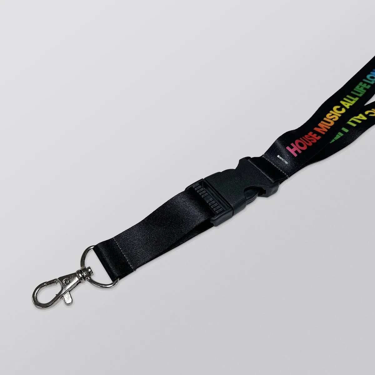 House Music All Life Long Rainbow Lanyard