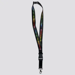 House Music All Life Long Rainbow Lanyard