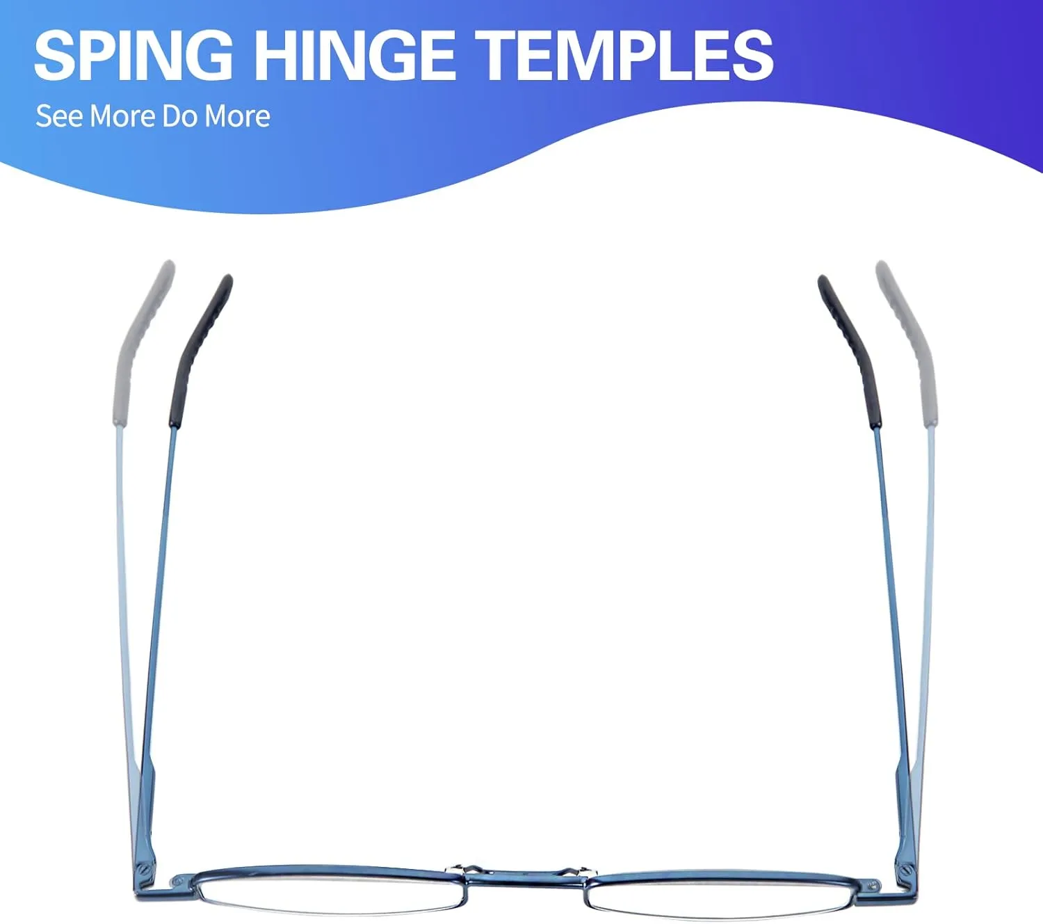 I-Mag Mini Slim Metal Spring Hinge Reading Glasses with Slide Open Hard Case (Blue, 2.00) by I-Mag Reading Glasses