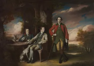 iiRTTFiRT Classic Canvas Posters Painting Wall Art the Honorable Henry Fane with Inigo Jones and Charles Blair by Joshua Reynolds Famous Painting for Home Decor 60x90cm