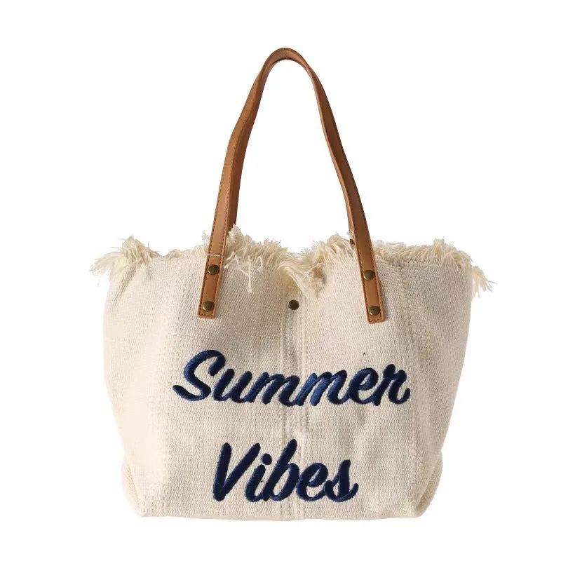 IKEARLAX 2025Large bags, large-capacity canvas tote bags, handbags, summer versatile women's bags,  new ins shoulder bags for women