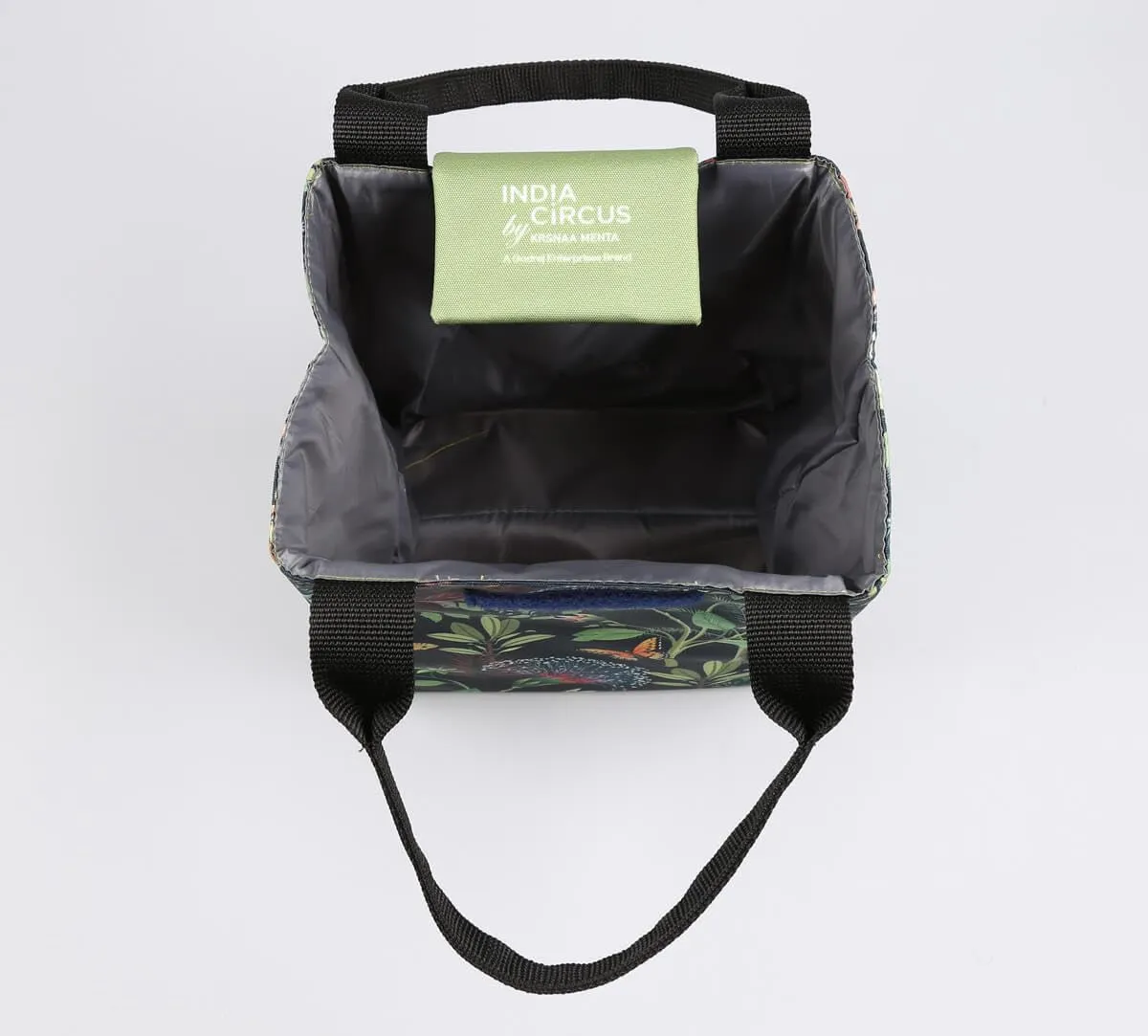 India Cicus by Krsnaa Mehta Equatorial Eden Lunch Bag for Office Women & Men | Printed Hot/Cold Tiffin Box & Bottle Travel Carry Bag | for School Picnic & School | Ideal for Gifting