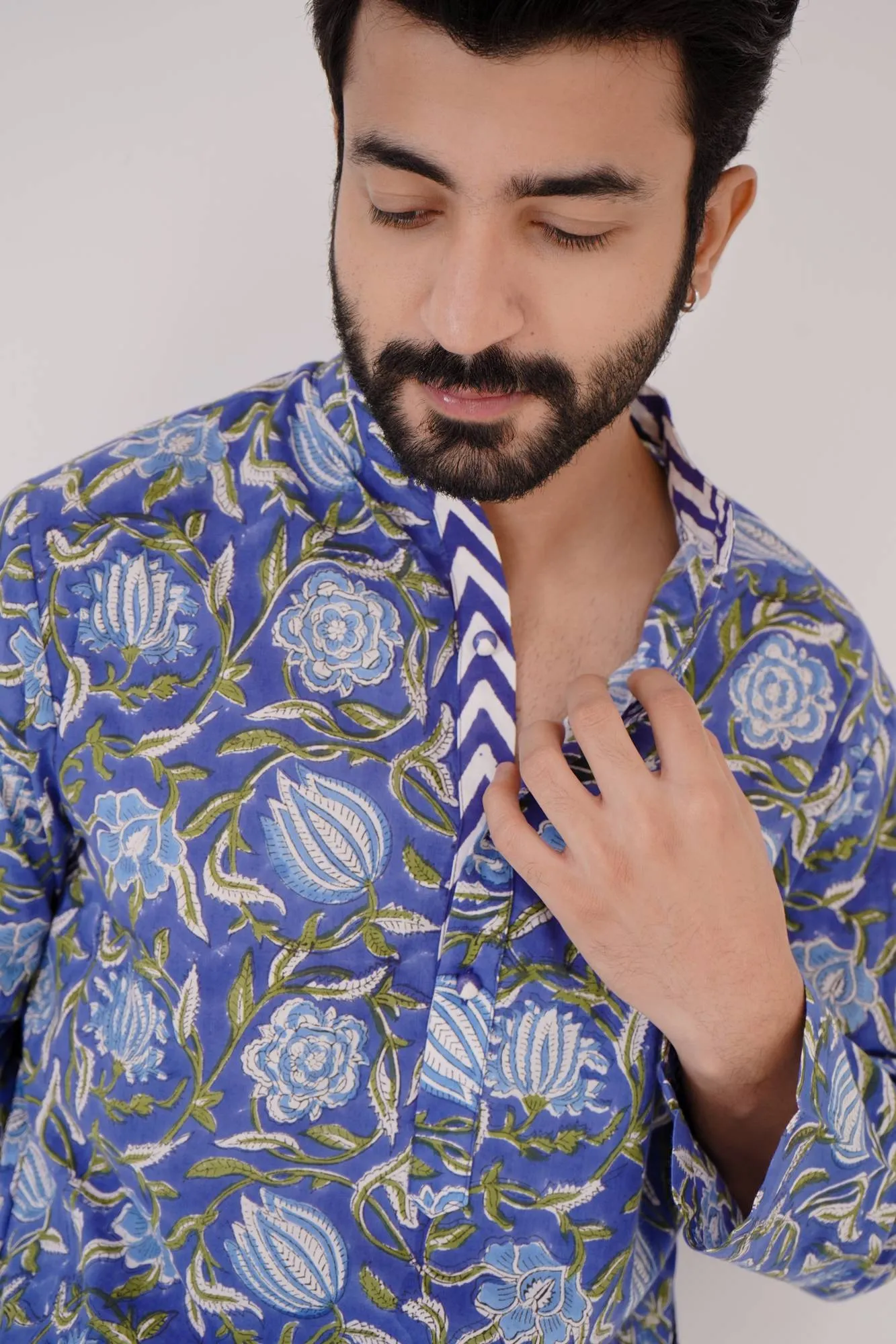 Indigo Chintz Kurta