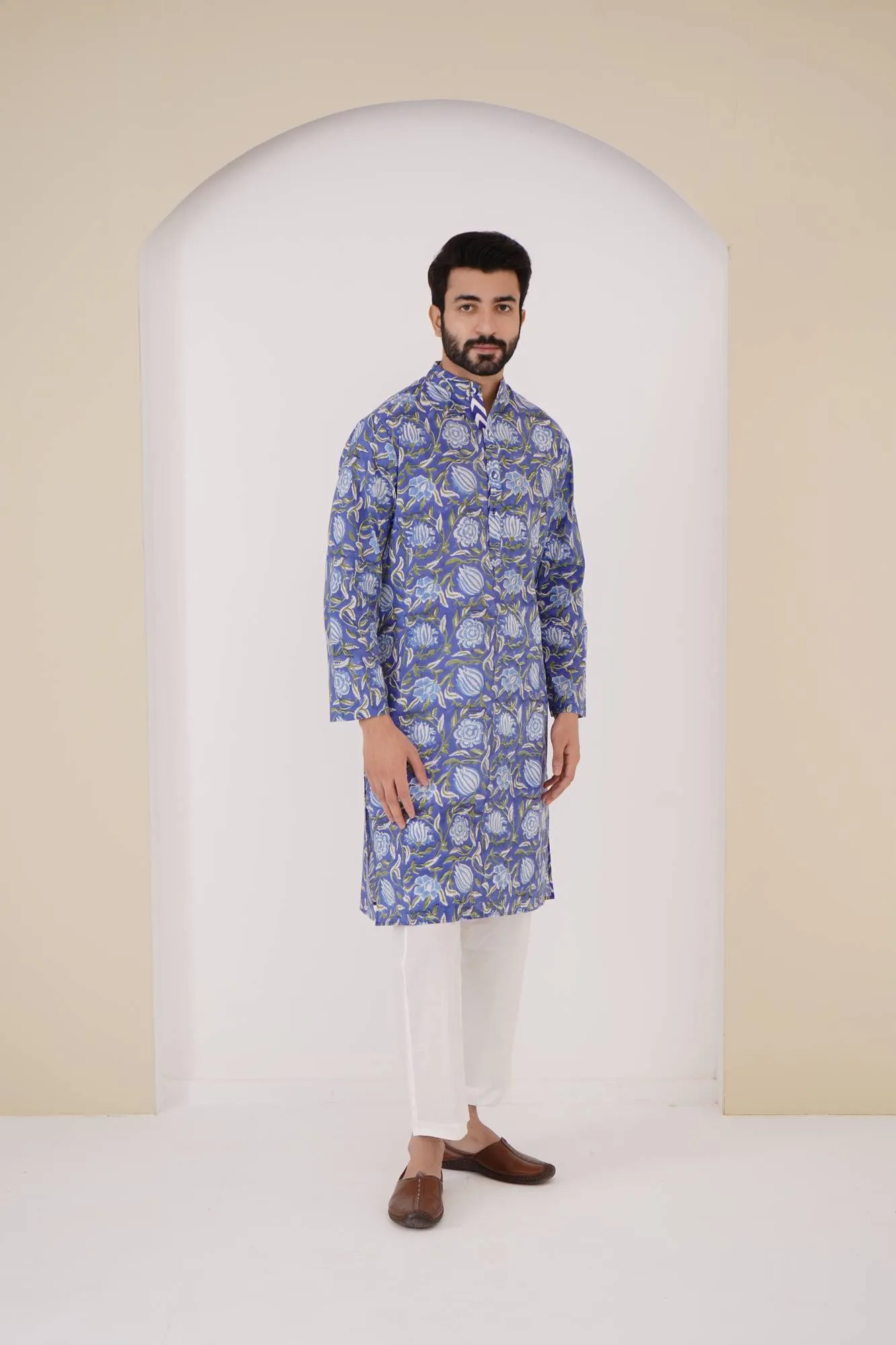 Indigo Chintz Kurta