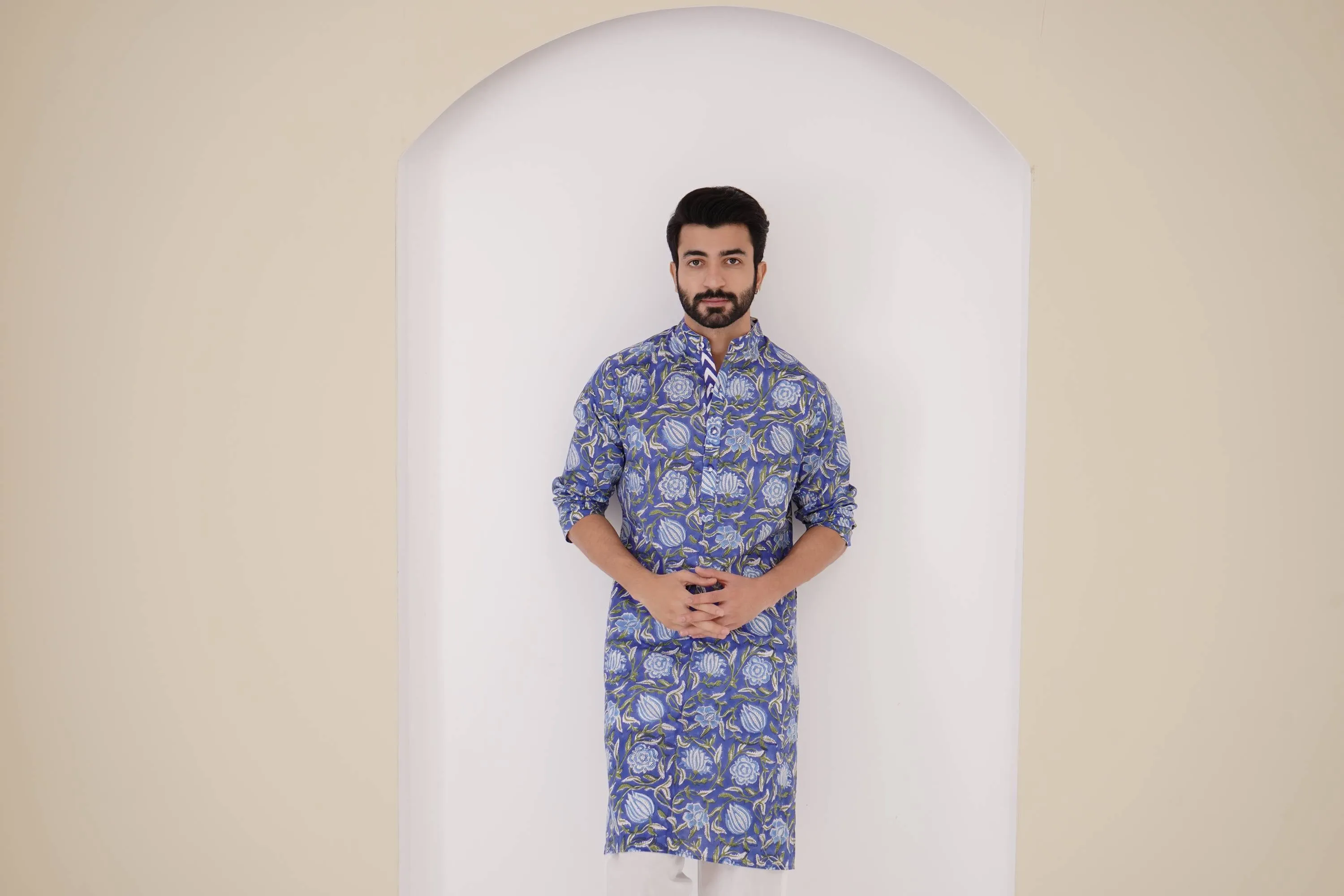 Indigo Chintz Kurta