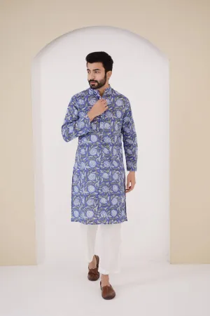 Indigo Chintz Kurta