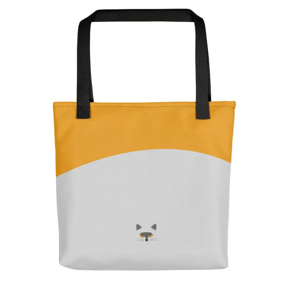 Inscrutable Cat 'Smoky Gold' Tote bag