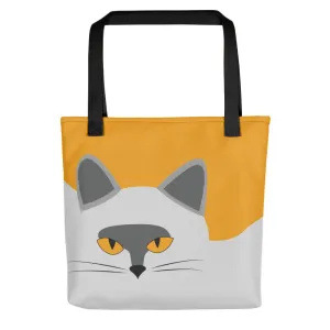 Inscrutable Cat 'Smoky Gold' Tote bag