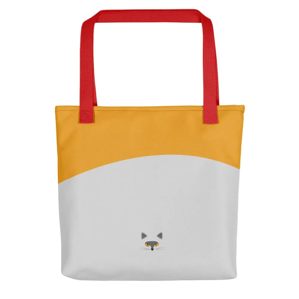 Inscrutable Cat 'Smoky Gold' Tote bag