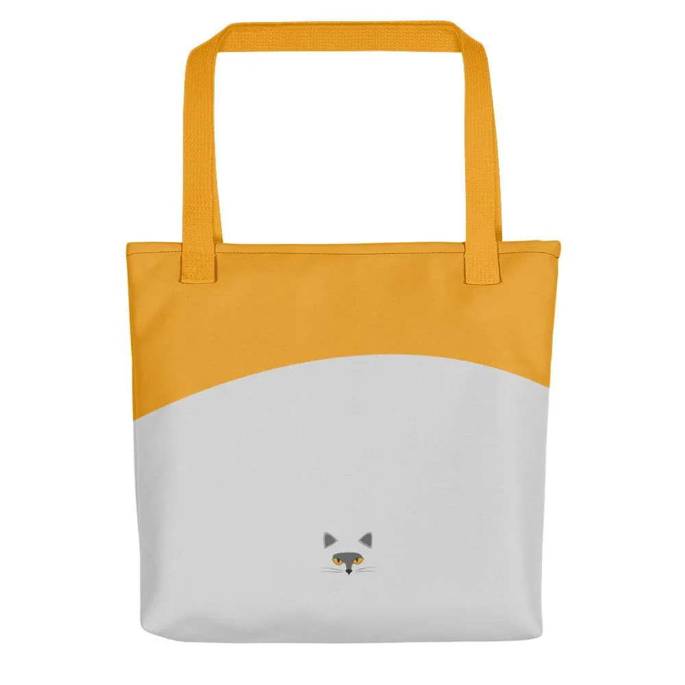 Inscrutable Cat 'Smoky Gold' Tote bag
