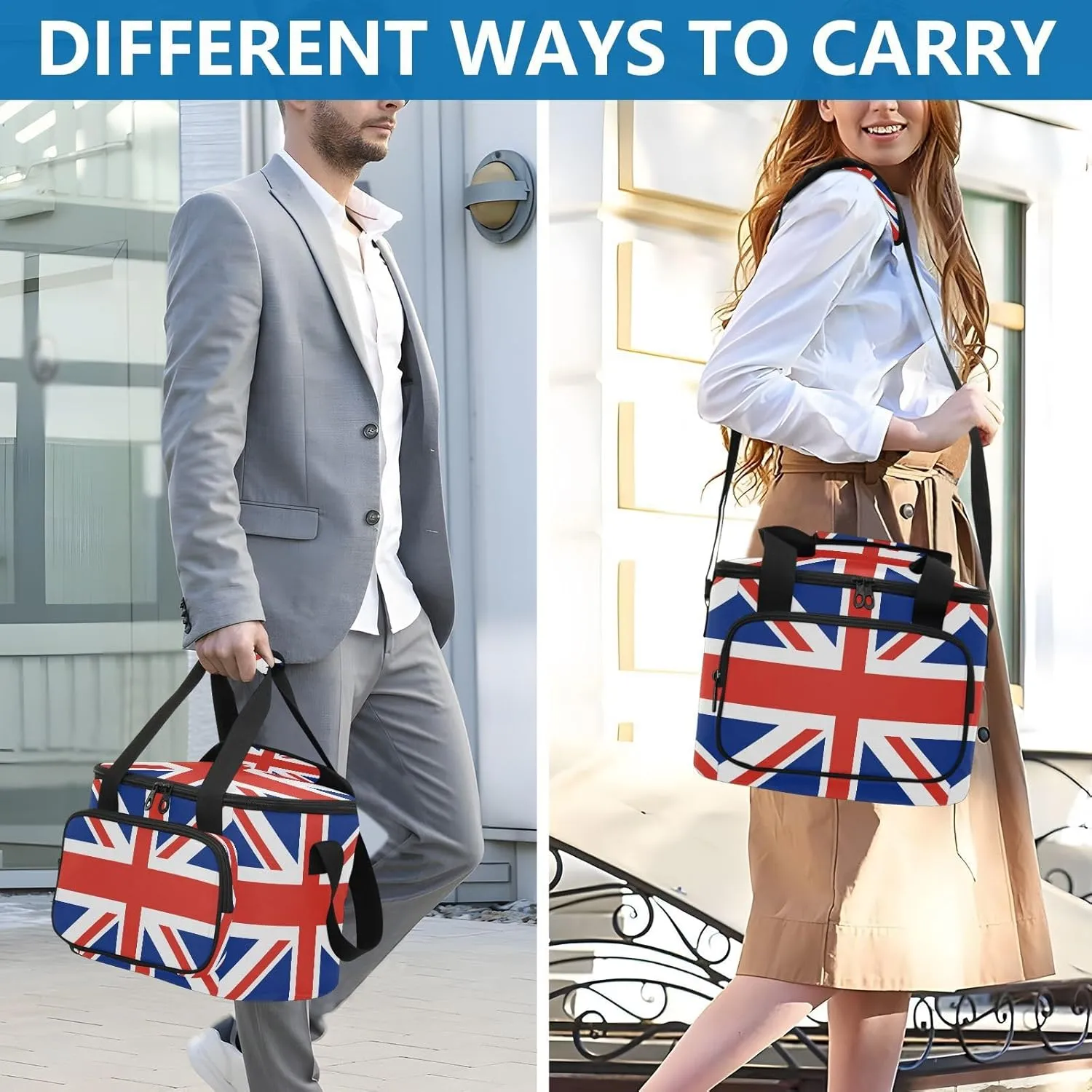 Insulated Cooler Bag for Women Men Leakproof 24 Can Camping Cooling Bags for Travel Outdoors Trip
