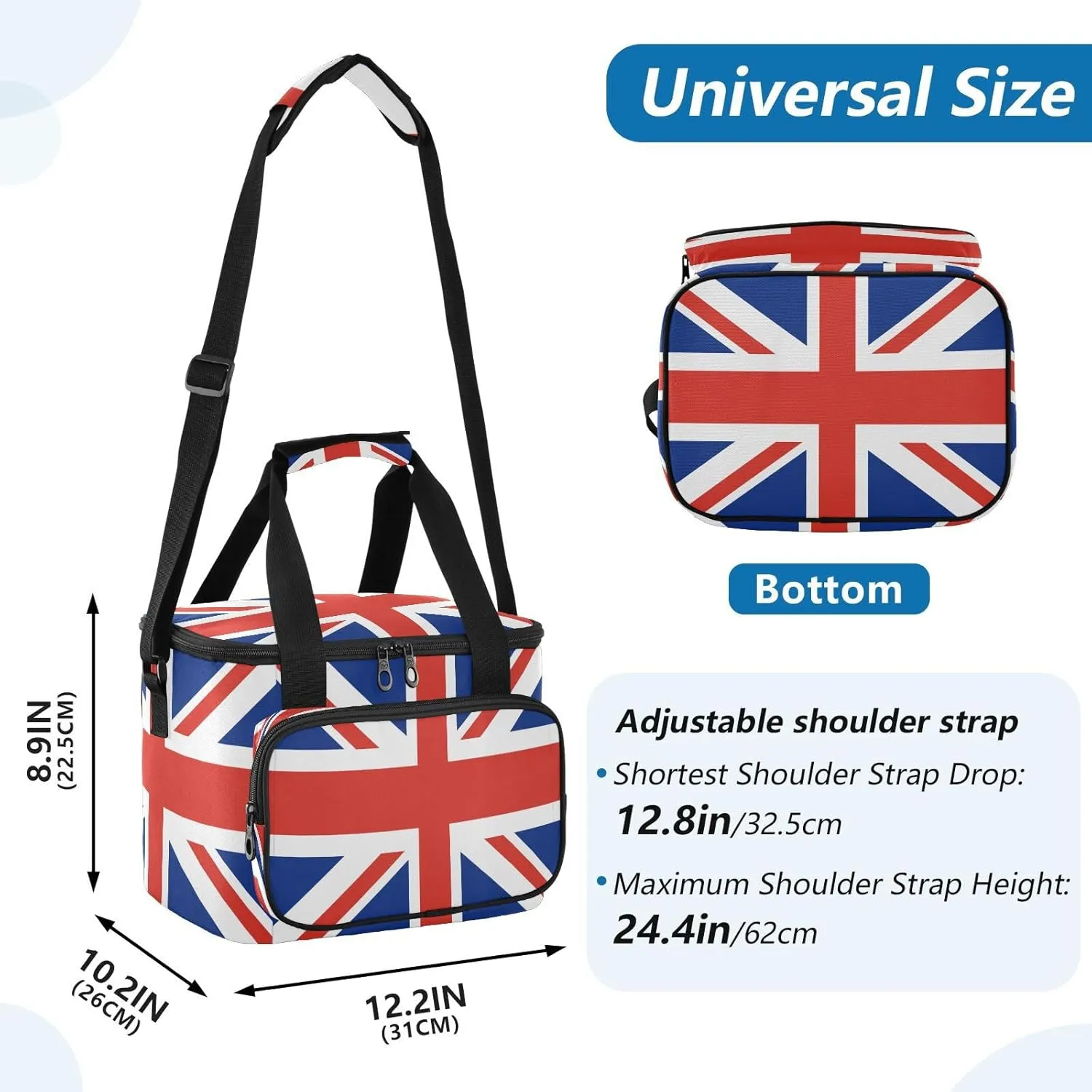Insulated Cooler Bag for Women Men Leakproof 24 Can Camping Cooling Bags for Travel Outdoors Trip