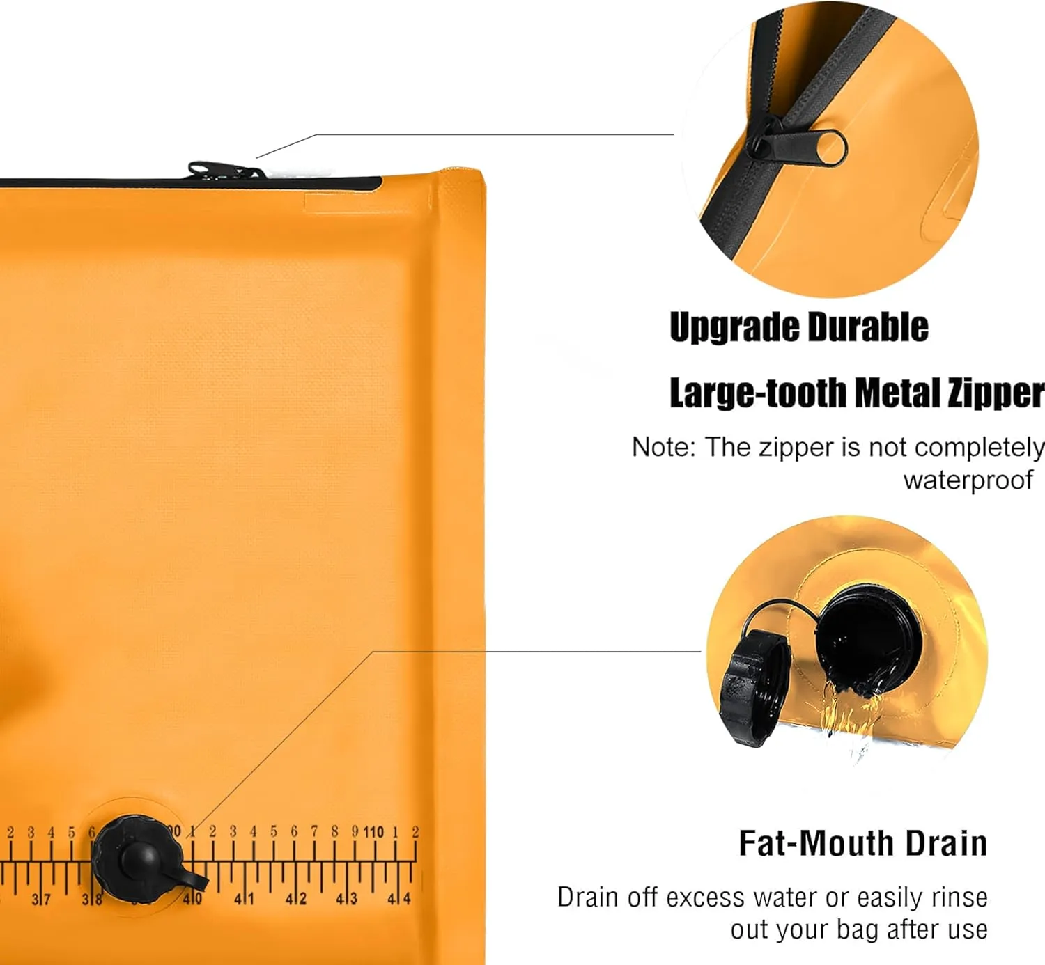 Insulated Fish Bag Cooler for Fishing 40x17 47x17Inches,Kill Bag with Drain Valve