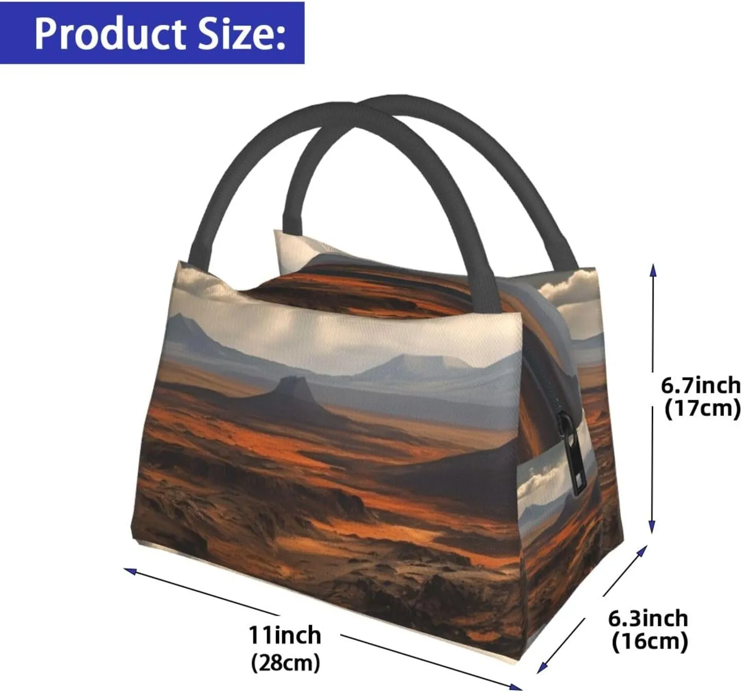 Insulated Lunch Bag for Women Men Barren Lunch Box for Adult Reusable Lunch Tote Bag for Work Picnic Travel