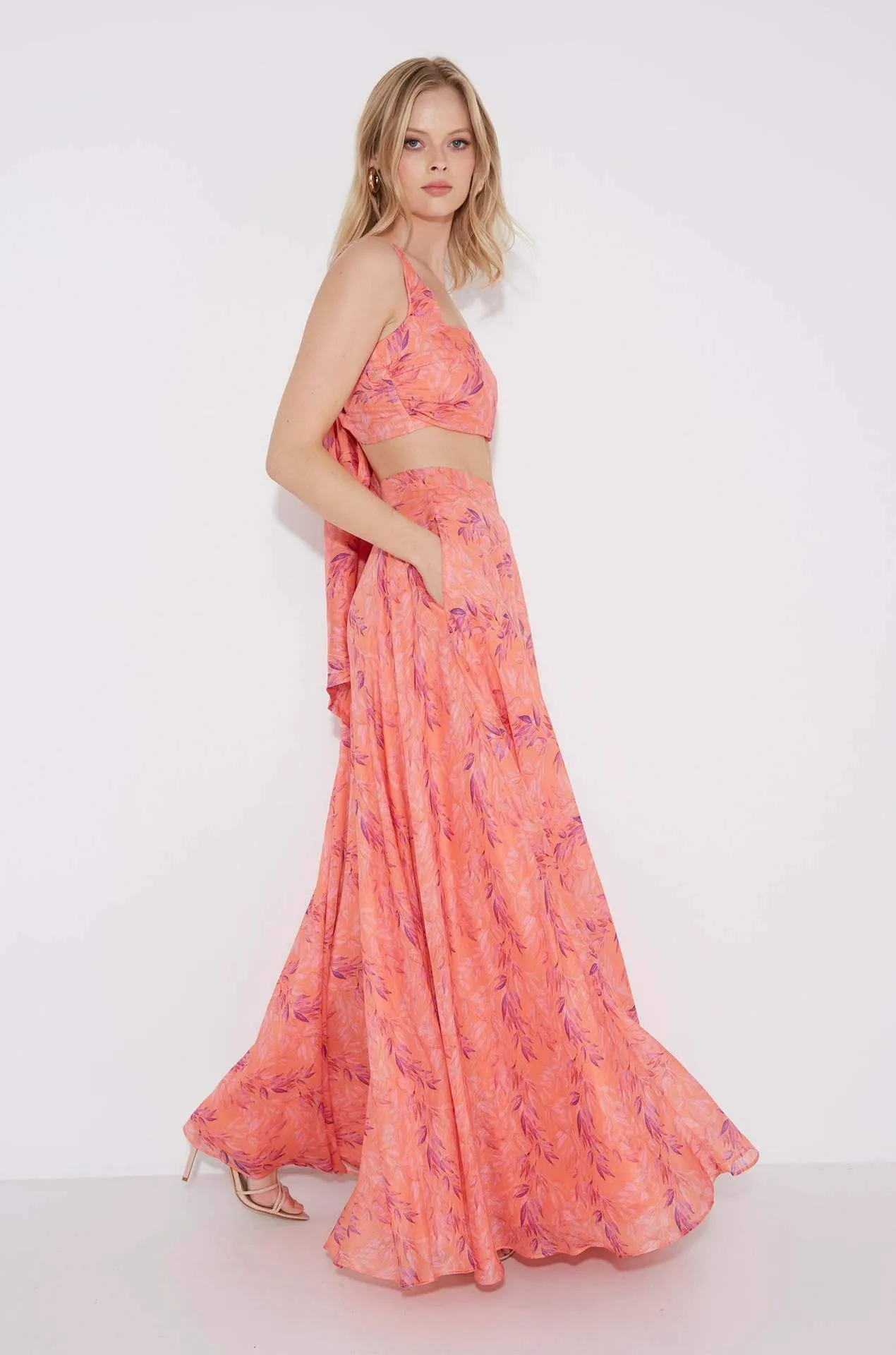 Jan Printed Strap A-line Set