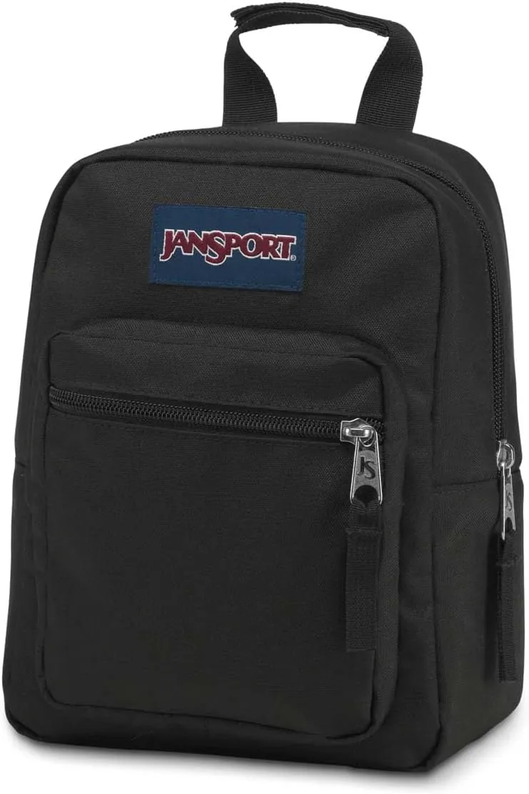JanSport Big Break Insulated Lunch Bag - Small Soft-Sided Cooler Ideal for Class, Work, or Meal Prep, Black
