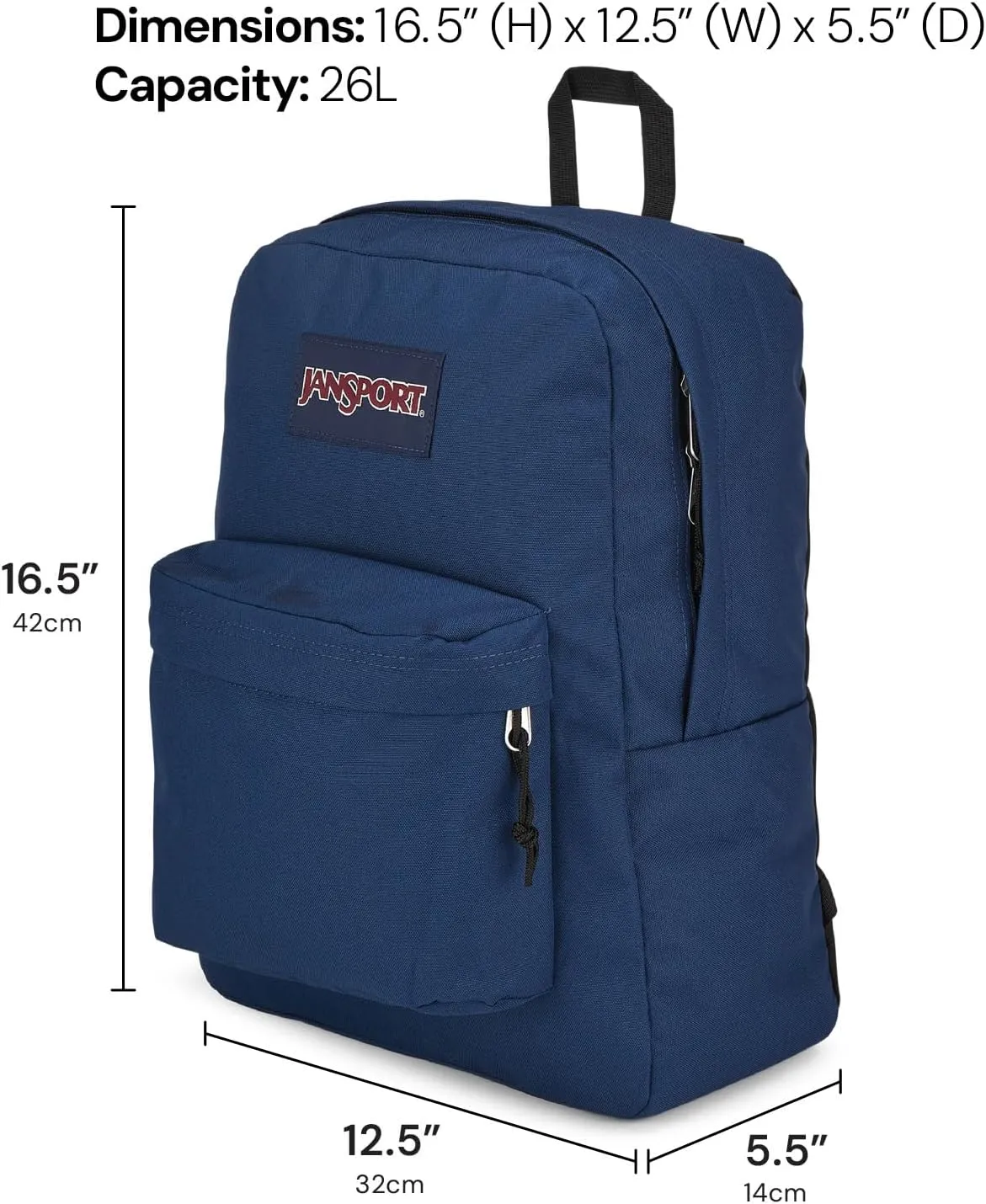JanSport SuperBreak Plus Backpack with Padded 15-inch Laptop Sleeve and Integrated Bottle Pocket - Spacious and Durable Daypack for Work and Travel - Animal Illusion