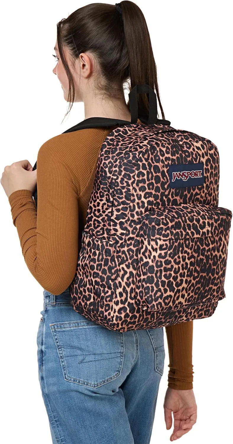 JanSport SuperBreak Plus Backpack with Padded 15-inch Laptop Sleeve and Integrated Bottle Pocket - Spacious and Durable Daypack for Work and Travel - Animal Illusion