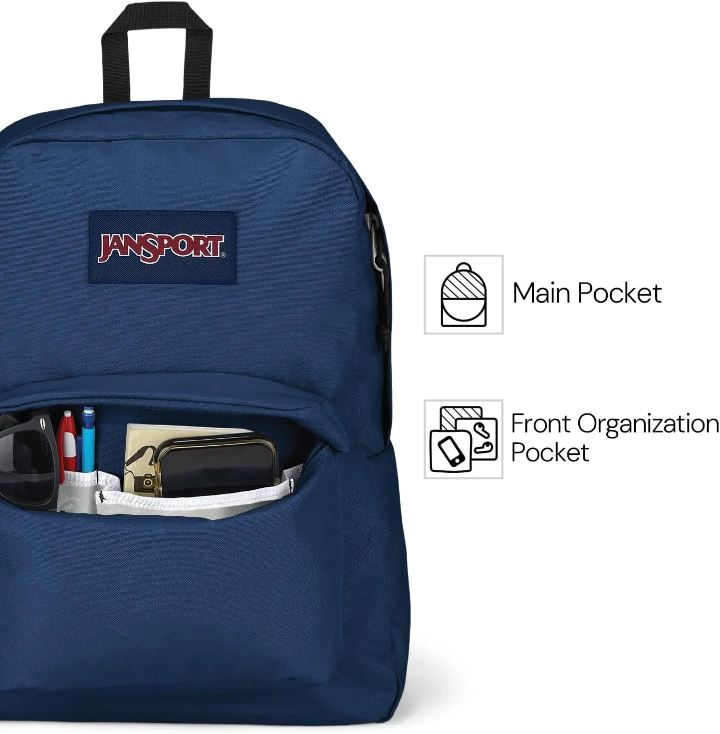 JanSport SuperBreak Plus Backpack with Padded 15-inch Laptop Sleeve and Integrated Bottle Pocket - Spacious and Durable Daypack for Work and Travel - Animal Illusion